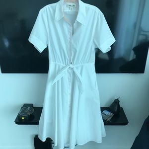 Diane von Furstenburg white shirt dress